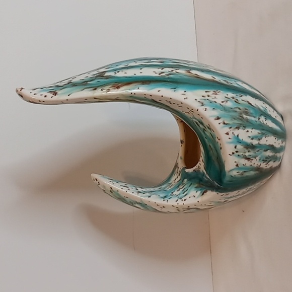 Vintage Glazed Ceramic Fun Shaped Vase - Picture 5 of 16